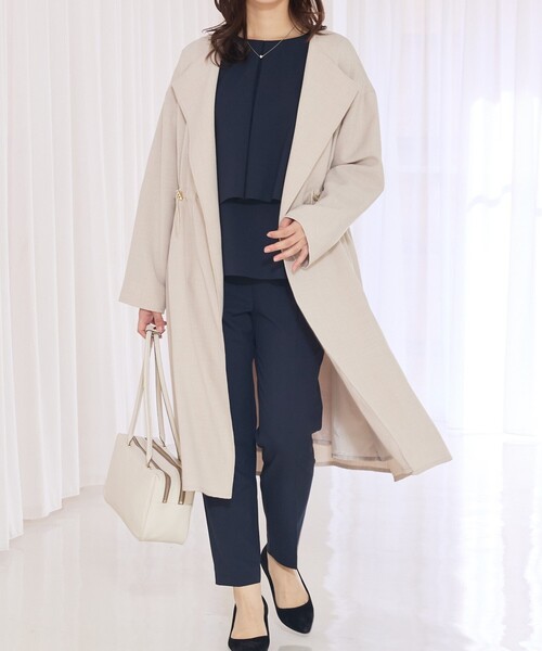 abahouse mavie❣️2025年春物❣️定価13200円 abahouse mavie（アバハウスマヴィ） ノーカラーコート コート 入園式