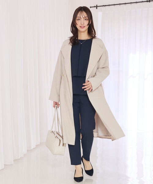 abahouse mavie❣️2025年春物❣️定価13200円 abahouse mavie（アバハウスマヴィ） ノーカラーコート コート 入園式