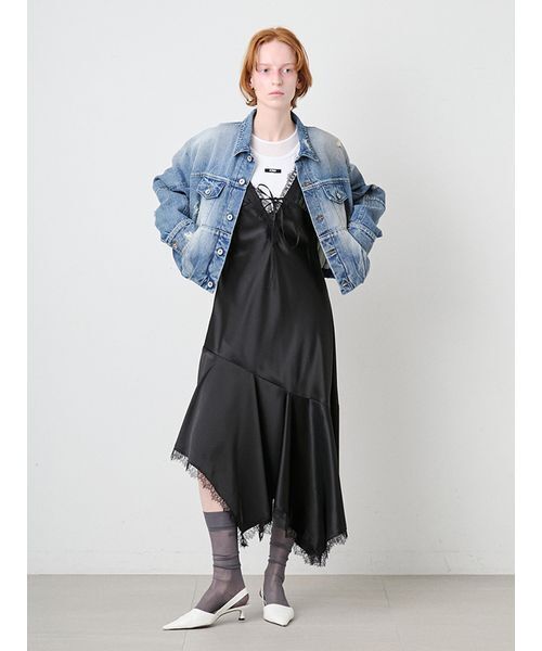 SORIN（ソリン） ワンピース Satin Asymmetry Slip Dress/サテン