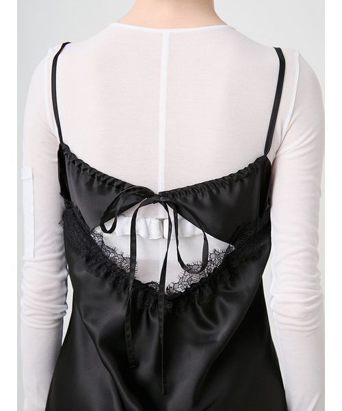 SORIN Circleサークルカット レースキャミドレス　新品 SORIN（ソリン） ワンピース Satin Asymmetry Slip Dress/サテン