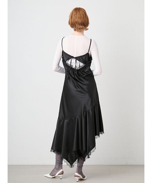 SORIN（ソリン） ワンピース Satin Asymmetry Slip Dress/サテン