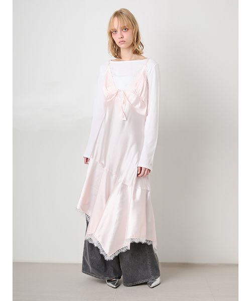 SORIN（ソリン） ワンピース Satin Asymmetry Slip Dress/サテン 
