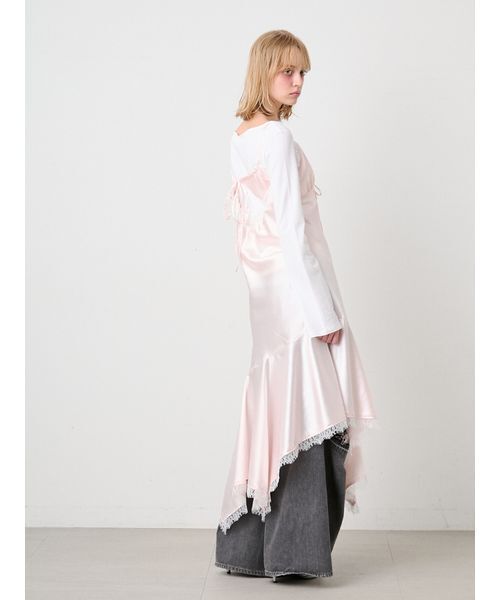 SORIN（ソリン） ワンピース Satin Asymmetry Slip Dress/サテン