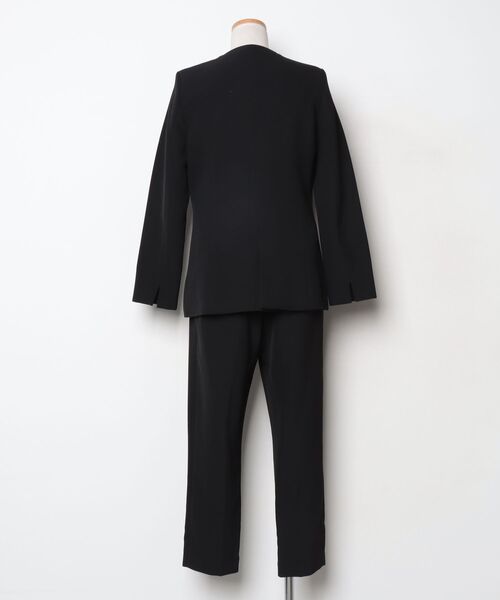 「Flolia」 ノーカラージャケット S ブラック レディース_画像2