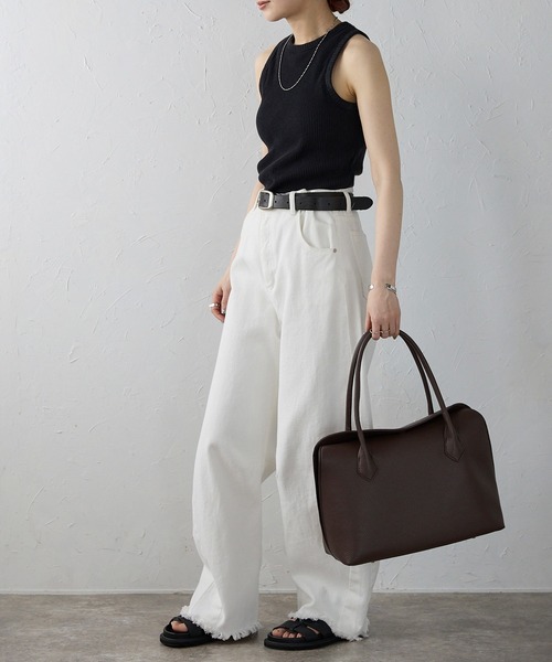 「GUSCIO」 トートバッグ FREE ダークブラウン レディース_画像7