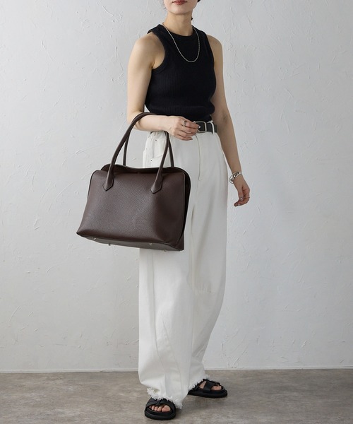 「GUSCIO」 トートバッグ FREE ダークブラウン レディース_画像8