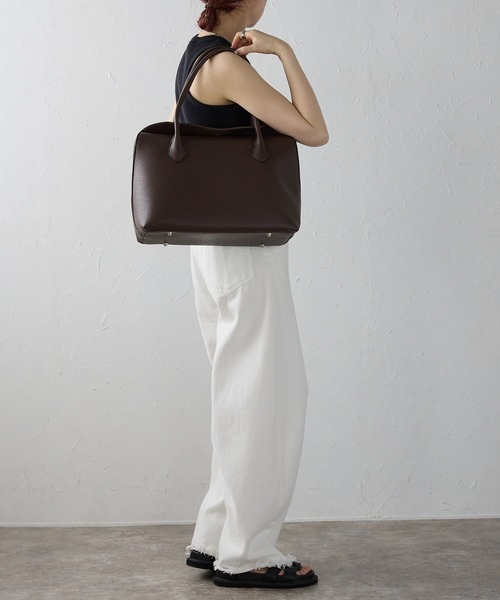 「GUSCIO」 トートバッグ FREE ダークブラウン レディース_画像9