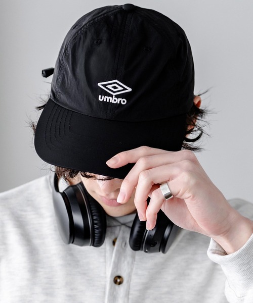 UMBRO ナイロンキャップ umbro（アンブロ） キャップ 帽子 別注コラボ ワンポインロゴ刺繍