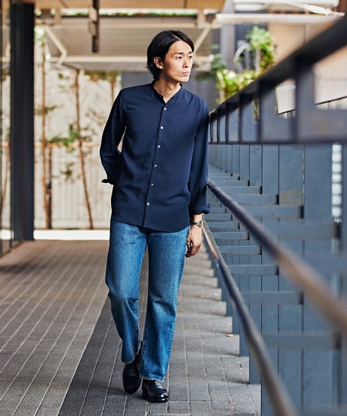 「EDIFICE」 長袖シャツ X-LARGE ベージュ メンズ_画像7