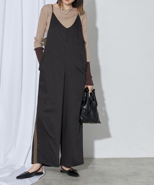 「each」 オーバーオール FREE グレイッシュベージュ レディース_画像3