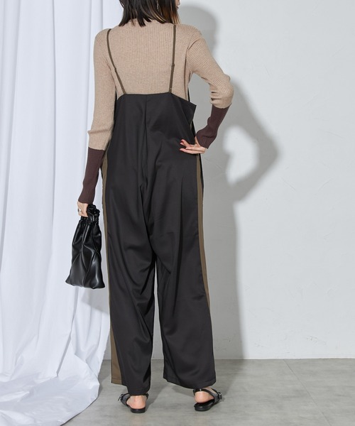 「each」 オーバーオール FREE グレイッシュベージュ レディース_画像7