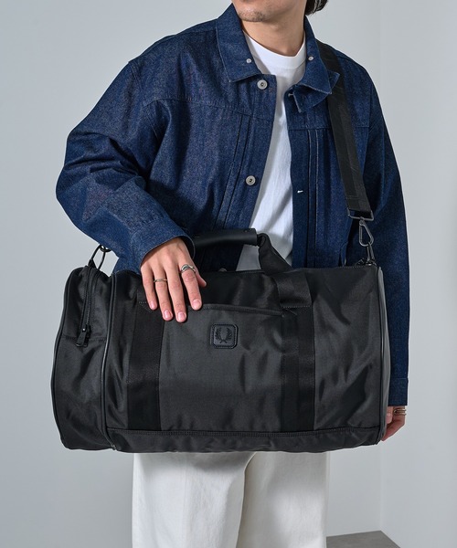 FRED PERRY（フレッドペリー） ボストンバッグ 「FRED PERRY」BLACK
