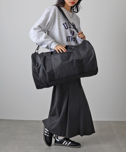 最終値下げ!!　FRED PERRY ボストンバッグ FRED PERRY（フレッドペリー） ボストンバッグ 「FRED PERRY」BLACK