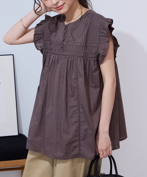 THE CRAFT CREW PRODUCTS ブラウス シャツ 夏 インドコットン