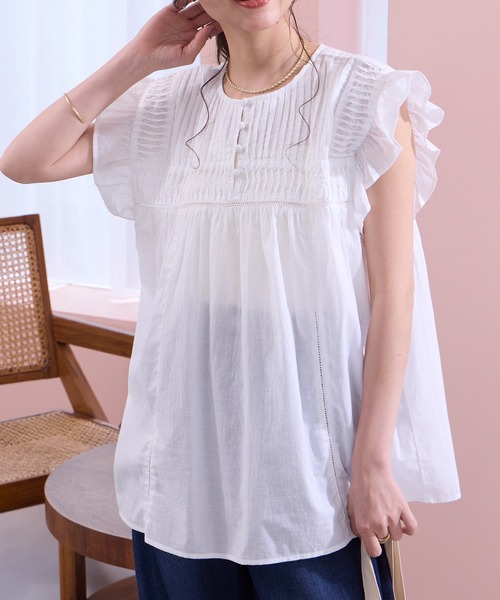 THE CRAFT CREW PRODUCTS ブラウス シャツ 夏 インドコットン