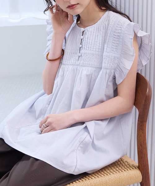 THE CRAFT CREW PRODUCTS ブラウス シャツ 夏 インドコットン