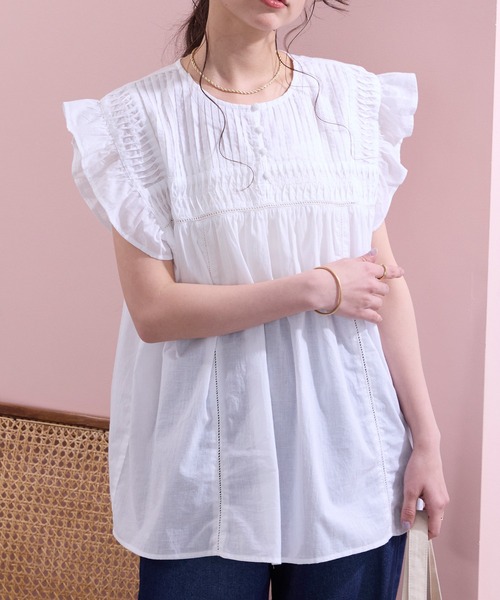 THE CRAFT CREW PRODUCTS ブラウス シャツ 夏 インドコットン