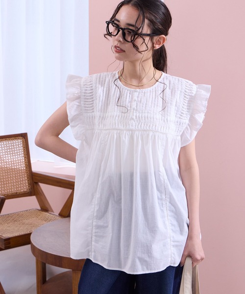 THE CRAFT CREW PRODUCTS ブラウス シャツ 夏 インドコットン