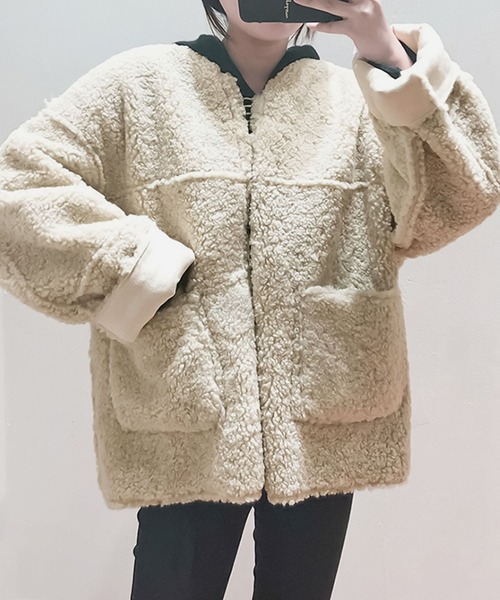 「Girly Doll」 ノーカラージャケット L グレー レディース_画像3