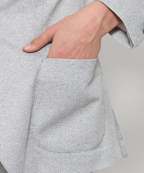 ジャケット テーラードジャケット 「L」「WEB・一部店舗限定」「BREASY JACKET」メランジメッシュジャージーセットアップジャケット メンズの画像