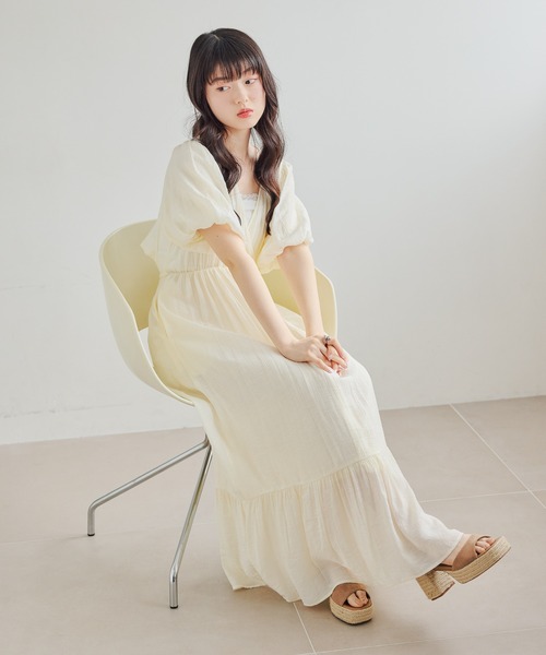 Heather(ヘザー) ワンピース 復刻 バックシャンカシュクール Heather(ヘザー) ワンピース 復刻 バックシャンカシュクール