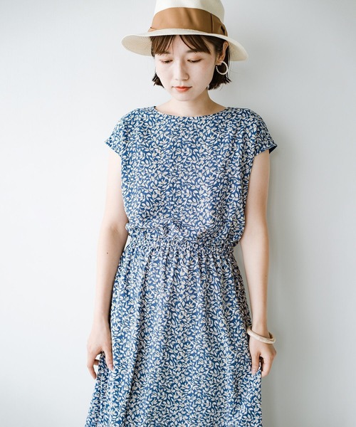 「haco!」 「KAKKO」半袖ワンピース X-LARGE ブルー レディース_画像2