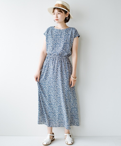 「haco!」 「KAKKO」半袖ワンピース X-LARGE ブルー レディース_画像9