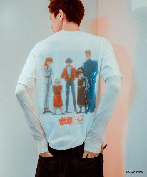 F-LAGSTUF-F（フラグスタフ） tシャツ ”MULTI” TEE(x幽遊白書) メンズ