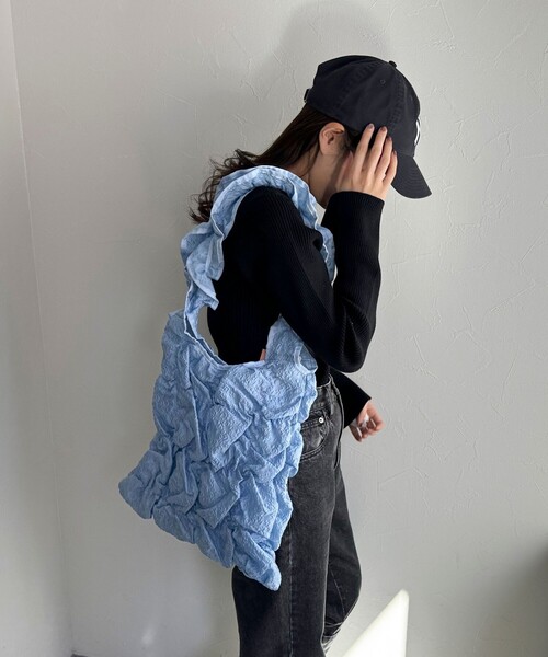 「Casselini」 トートバッグ FREE ライトブルー レディース_画像4