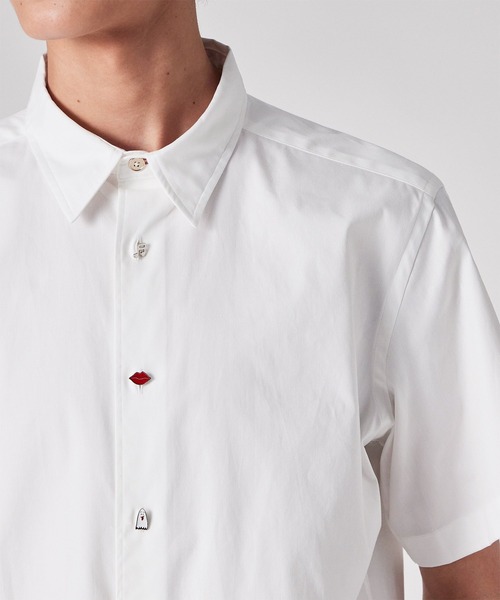 Paul Smith（ポール・スミス） シャツ 半袖 チャームボタン 半袖シャツ