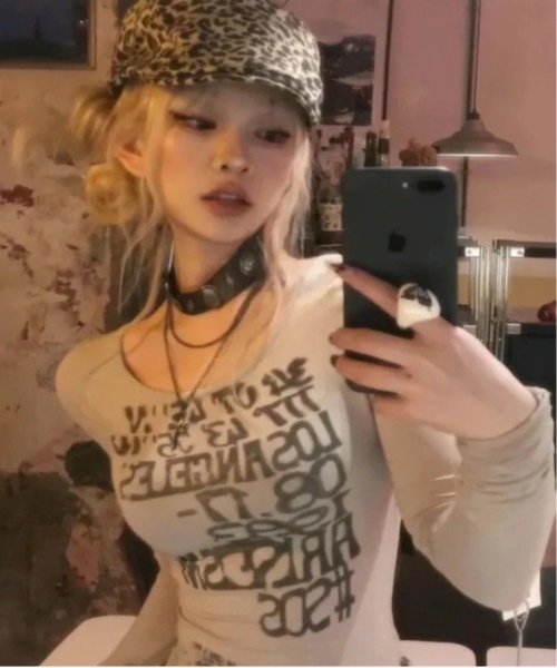 「lilful」 長袖カットソー L ブラック レディース_画像6