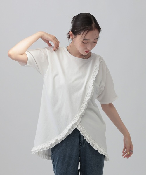 LEPSIM（レプシィム） tシャツ アソートフリルチュニック 740448