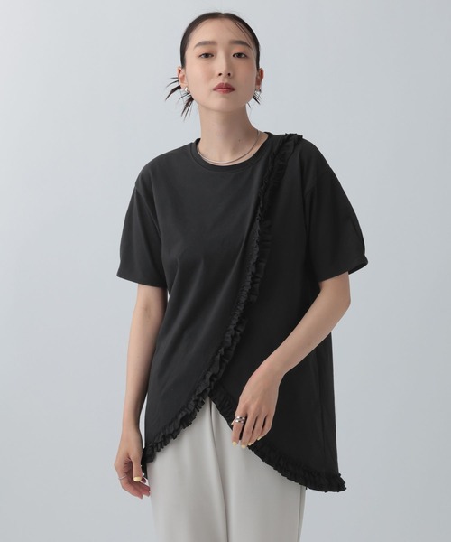 LEPSIM（レプシィム） tシャツ 半袖 アソートフリルチュニック 740448