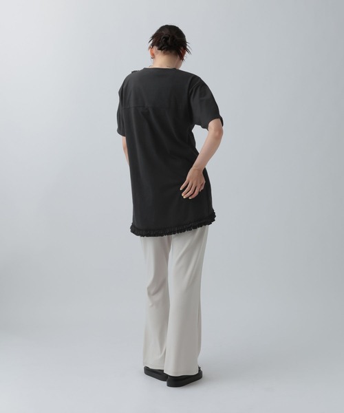 LEPSIM（レプシィム） tシャツ 半袖 アソートフリルチュニック 740448