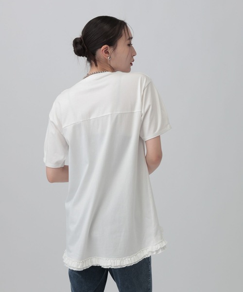 LEPSIM（レプシィム） tシャツ 半袖 アソートフリルチュニック 740448
