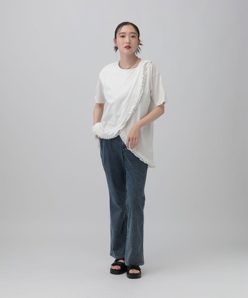 LEPSIM（レプシィム） tシャツ アソートフリルチュニック 740448