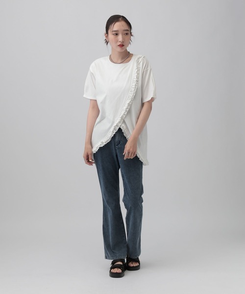 LEPSIM（レプシィム） tシャツ アソートフリルチュニック 740448
