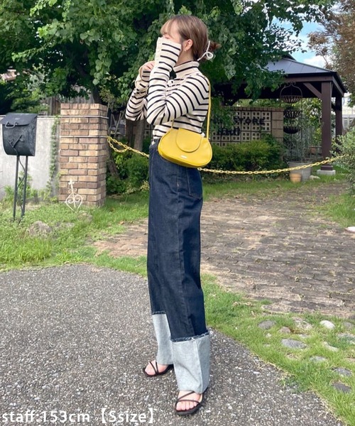 「DISCOAT」 デニムパンツ LARGE サックスブルー レディース_画像8