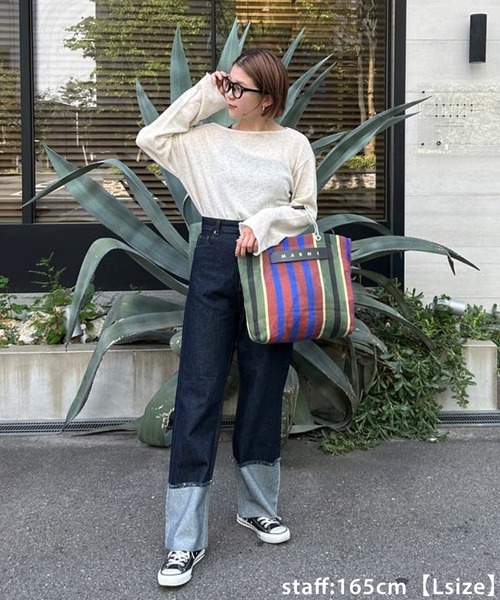 「DISCOAT」 デニムパンツ LARGE サックスブルー レディース_画像9