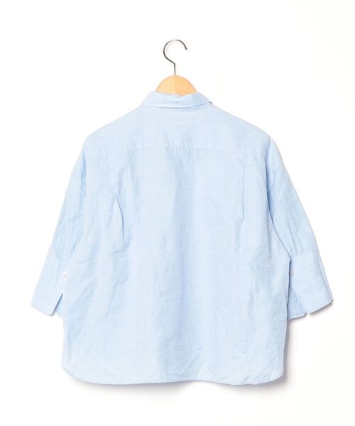 「Drawer」 7分袖シャツ 38 ブルー レディース_画像2