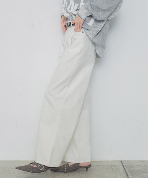 「JEANASIS」 デニムパンツ SMALL ライトブルー レディース_画像6