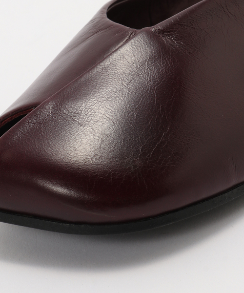 シューズ ALOHAS/アロハス Timmy Rift Burgundy Leather Mules ミュール レディースの画像