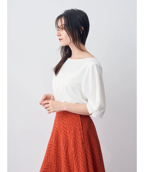「YECCA VECCA」 半袖ブラウス FREE ネイビー レディース_画像9