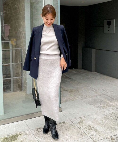 「NOLLEY'S Sophi」 テーラードジャケット 34 ネイビー レディース_画像2