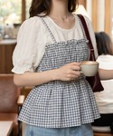 アンサンブル シャーリングビスチェ キャミソー...の詳細画像1