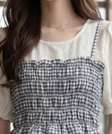アンサンブル シャーリングビスチェ キャミソー...の詳細画像3
