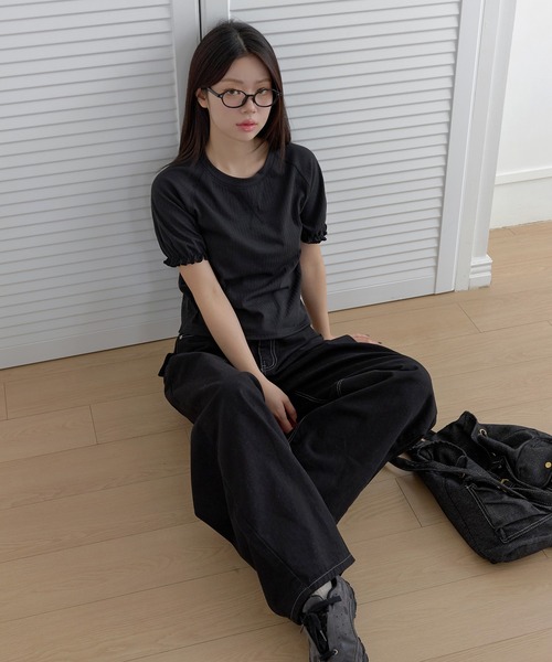 「UNE MANSION」 半袖Tシャツ FREE クリーム レディース_画像9