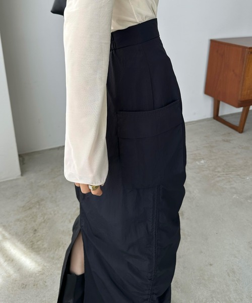 「callautia」 ロングスカート X-LARGE ブラック レディース_画像5