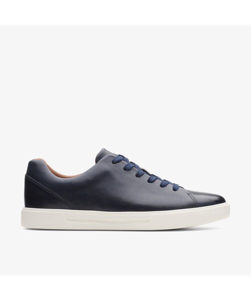 Clarks ネイビー レザー スニーカー Clarks スニーカー 「ネット限定」 Un Costa Lace / アンコスタ