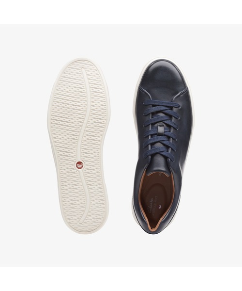 Clarks ネイビー レザー スニーカー CL915BM16312_1_l.jpg